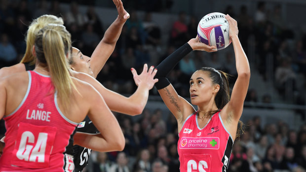 Maria Folau, who is a member of New Zealand's national netball team Silver Ferns.