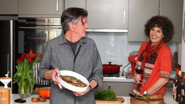 Terry Durack and Jill Dupleix at home in 2013.