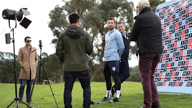 Kosta Barbarouses fronts media on Thursday.