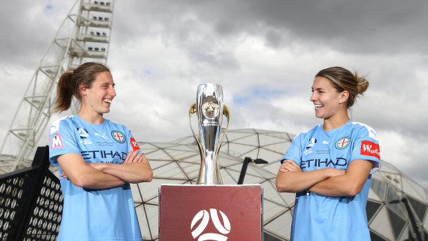 Rebekah Stott and Steph Catley of Melbourne City are primed for the grand final.