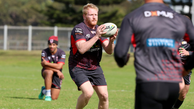Hard work: James Graham has been a prize recruit for St George Illawarra.