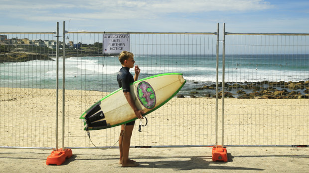 Swimmers and surfers are being prevented from using Bronte Beach in Sydney's east.