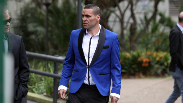 Much loved: Anthony Mundine was among a host of past and present players to attend the funeral.