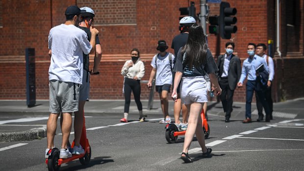 In 12 per cent of e-scooter accidents, two people were riding at the same time.