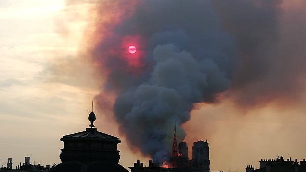 Setting off alarm bells across Europe: the fire at Notre-Dame.