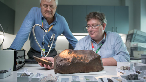 The moment he lifted it, Dr Birch knew. “If you saw a rock on earth like this, and you picked it up, it shouldn’t be that heavy.”