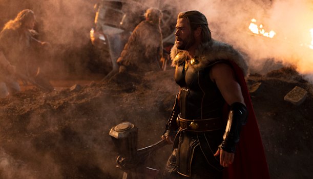 Chris Hemsworth in Thor: Love and Thunder.