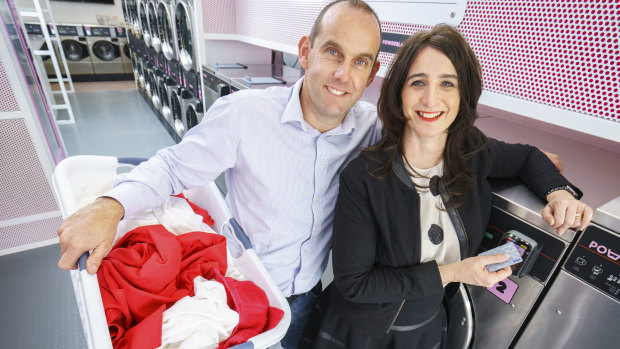 Powder Laundry co-founders Simon and Jodie Madden. 