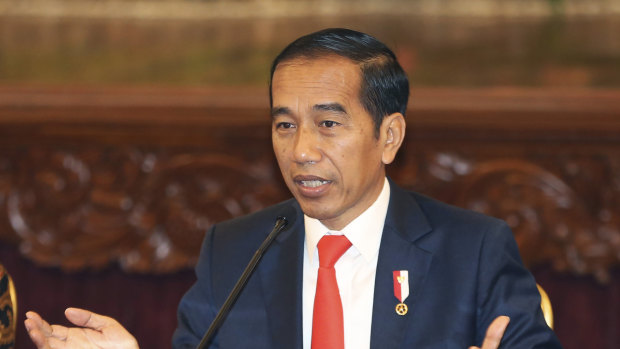 Backflip: Indonesian President Joko Widodo.
