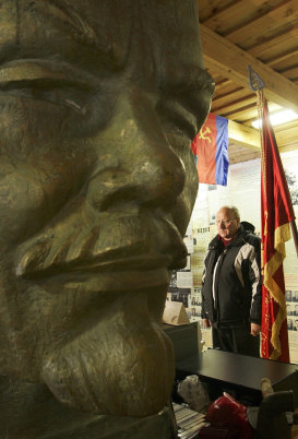 Lithuanian millionaire Viliumas Malinauskas, the founder and owner of Grutas Park, which is dotted with relics of Lithuania's communist past. 