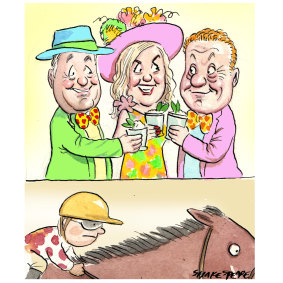 Piers Morgan, Penny Fowler, Anthony Pratt attended the Kentucky Derby in the US.