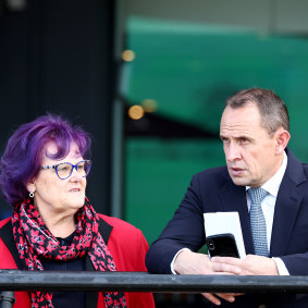 Chris Waller with Debbie Kepitis