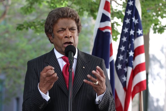 Kamahl - at Parliament House in Canberra, 2013 - has changed his mind on the Voice to parliament.