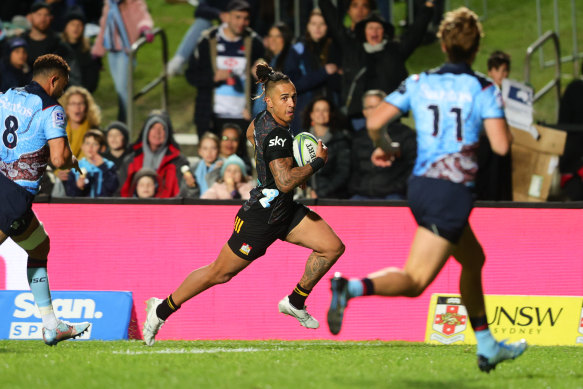 Sean Wainui scored a record five tries against NSW in June, 2021.