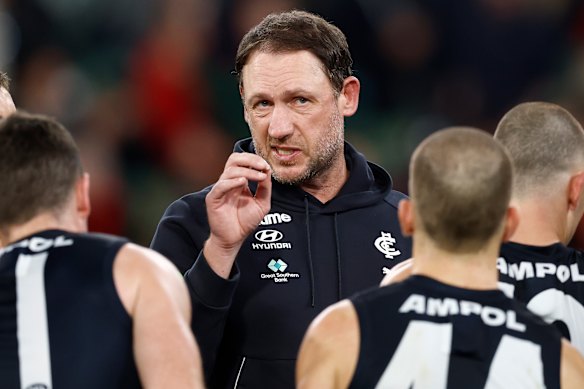 Interim Blues coach Josh Fraser.