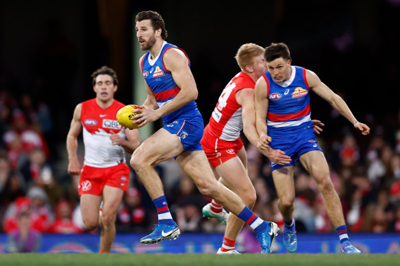 Marcus Bontempelli’s Bulldogs are firing.