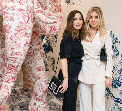 Kristin Fisher and Kate Bond at the Dior cocktail launch for its Couture Cruise 2019 Collection.