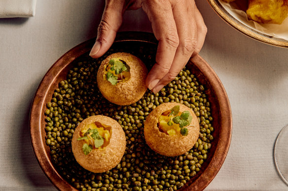 Puchka, Kolkata-style pani puri, will be on the menu at Mischa Tropp’s new restaurant Kolkata Cricket Club.