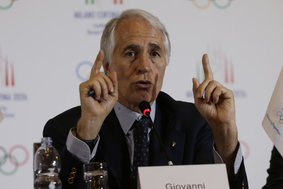 Italian Olympic committee boss Giovanni Malago.