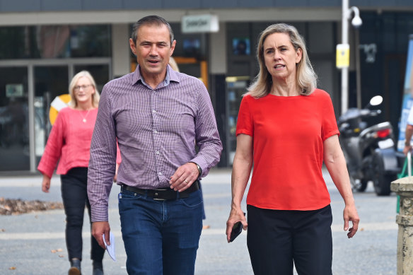 WA Premier Roger Cook and Industrial Relations Minister Simone McGurk.