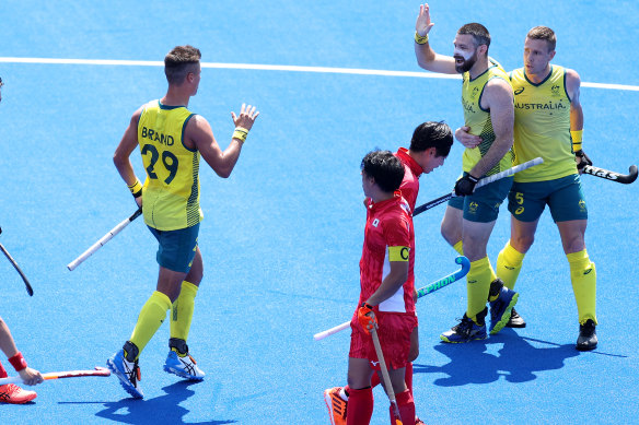 The Kookaburras have opened their Olympic campaign with a win against Japan.