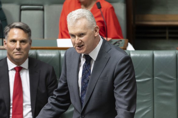 Workplace Relations Minister Tony Burke accused the opposition of trying to delay a vote on the bill in the Senate.