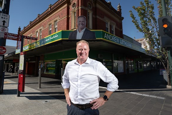 Publican Andrew Lethlean is trying to win Jacinta Allan’s seat of Bendigo East for the Nationals this November.