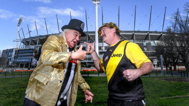 Let's get ready to rumble: Joffa and Trout prepare to lead Magpie and Tigers to battle