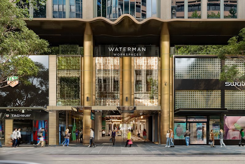 Render of Collins Arcade, the new name for 260 Collins Street which is re-opening in October.