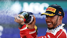 Lewis Hamilton wins his maiden GP with Ferrari.