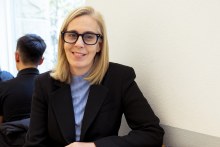 Janet Menzies eats breakfast at Industry Beans in the Sydney CBD.