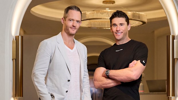 Tim Gurner and Ben Greenfield (R).