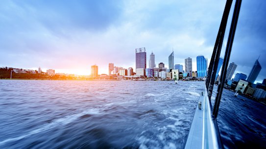 The view from the existing Transperth ferry route.