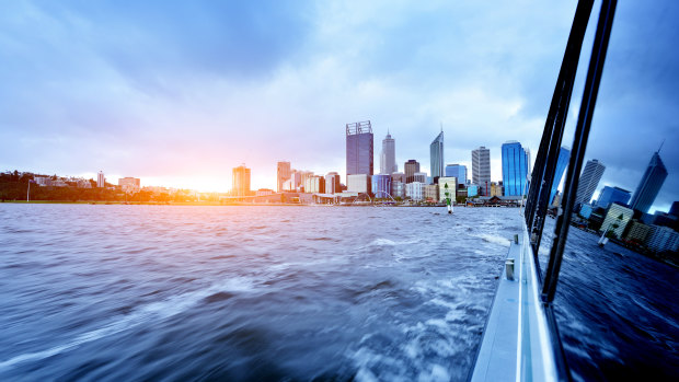 The view from the existing Transperth ferry route.