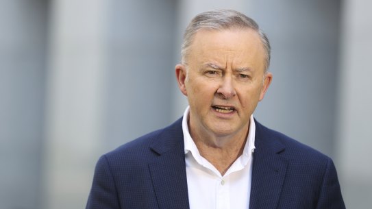 Anthony Albanes has lent cautious support to the nuclear subs proposal..     