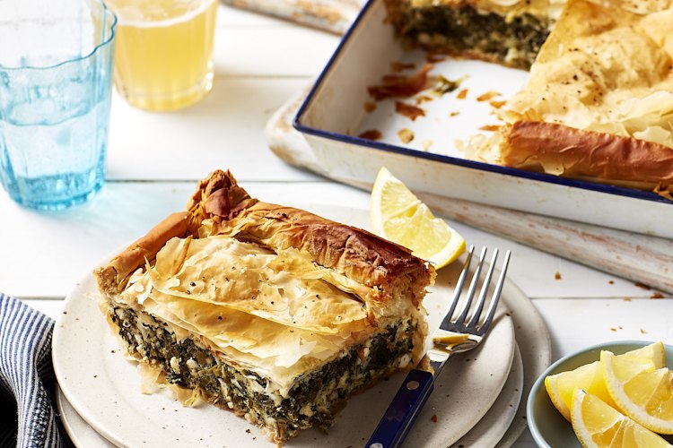 recipes Adam Liaw’s spanakopita.