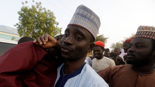 A father is reunited with his son in Katsina Nigeria