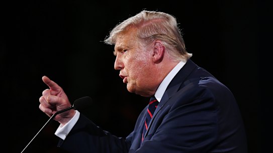 Disruptive and angry : US President Donald Trump.