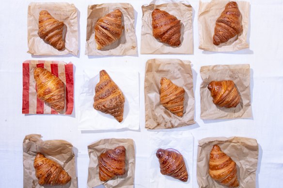 Croissants were assessed for their taste, texture and appearance.