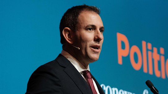 Treasurer Jim Chalmers has told business leaders that higher commodity prices have boosted the budget bottom line but economic uncertainty and spending pressures are growing.
