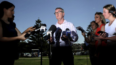 The day after ... NSW Labor leader Michael Daley addresses the media on Sunday following his devastating loss in the state election. 