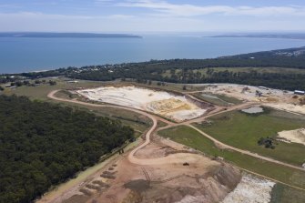 The existing Dandy Premix sand mine near Grantville.