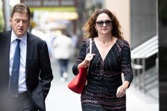 Sarah Cruickshank, former chief of staff to Gladys Berejiklian, outside the ICAC on Tuesday. She is not accused of wrongdoing.
