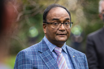 Dr Mukesh Haikerwal at Thursdayâ€™s COVID-19 press briefing.