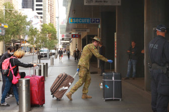 Travellers have been sent  to hotels for a two-week quarantine period.