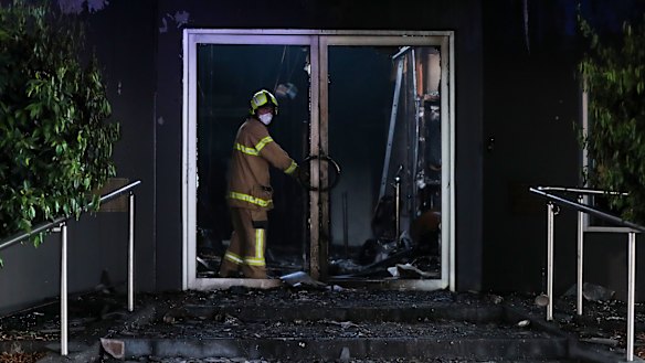 The arson squad is investigating the blaze at Thornbury’s Furlan Club.