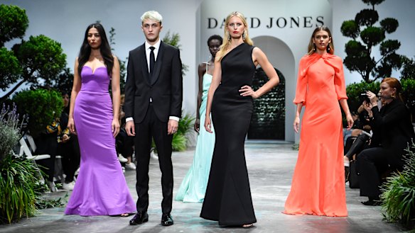 From left: Jessica Gomes, Anwar Hadid, Adut Akech, Karolina Kurkova and Victoria Lee.