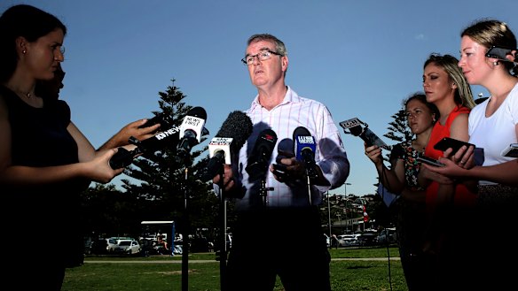 The day after ... NSW Labor leader Michael Daley addresses the media on Sunday following his devastating loss in the state election. 