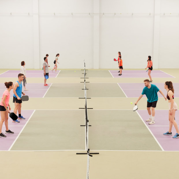 Pickleball courts in Spain.