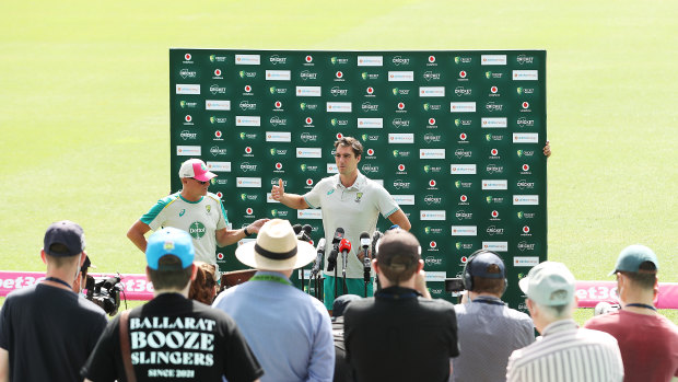 Pat Cummins and the media stay at arm’s length on Test match eve.